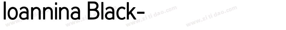 Ioannina Black字体转换